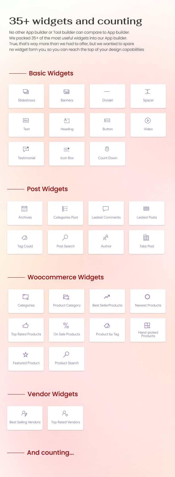 Widgets