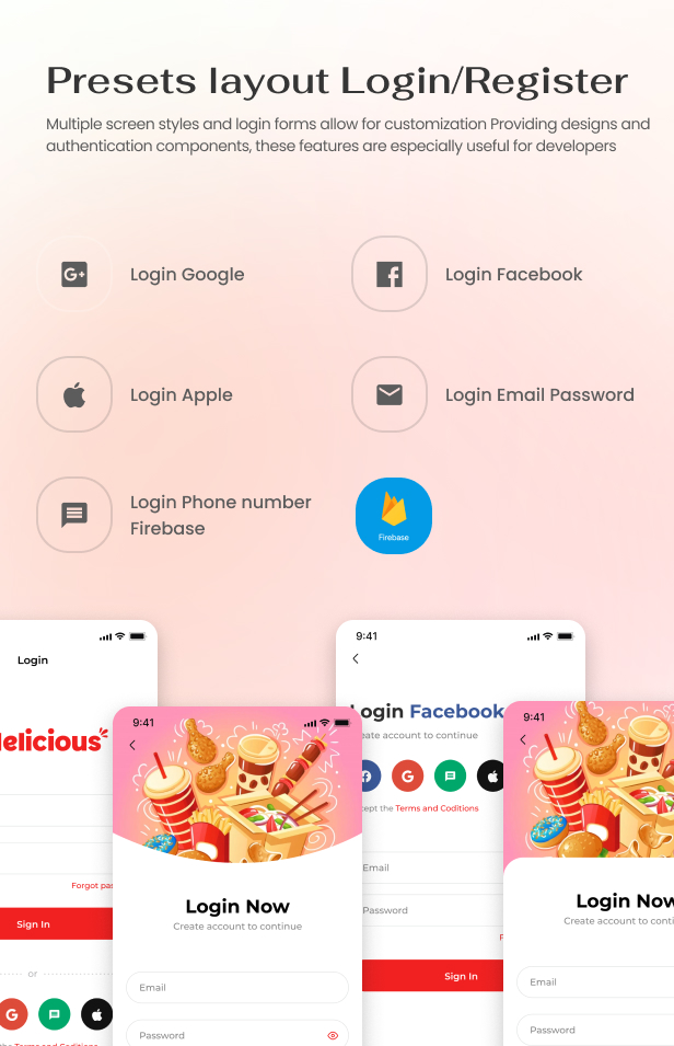 Layout Login/Register