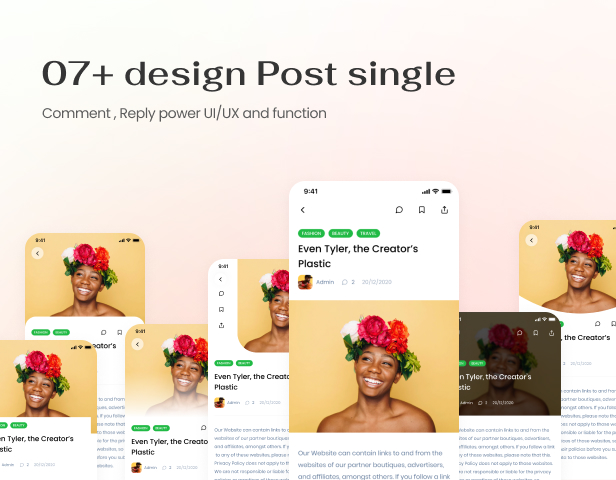 Design post single
